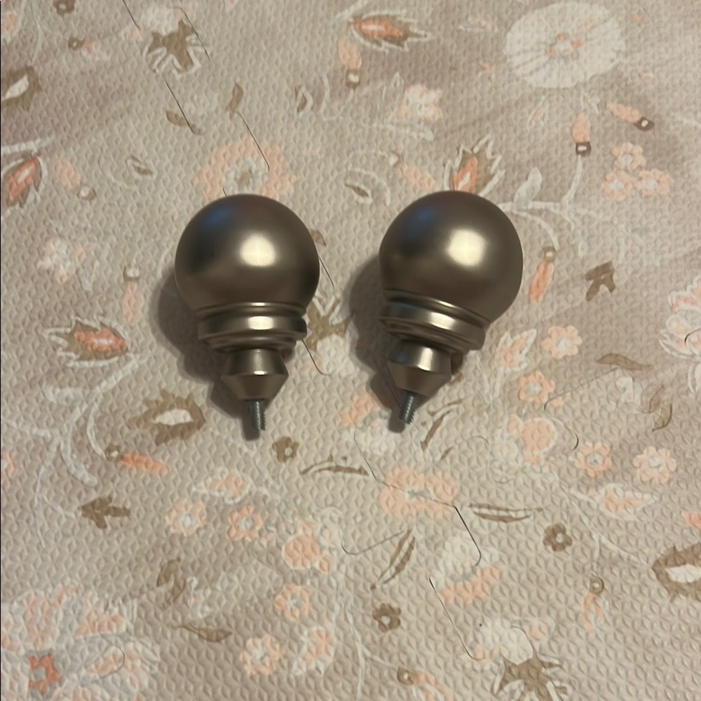 Pottery Barn brushed nickel‎ finials